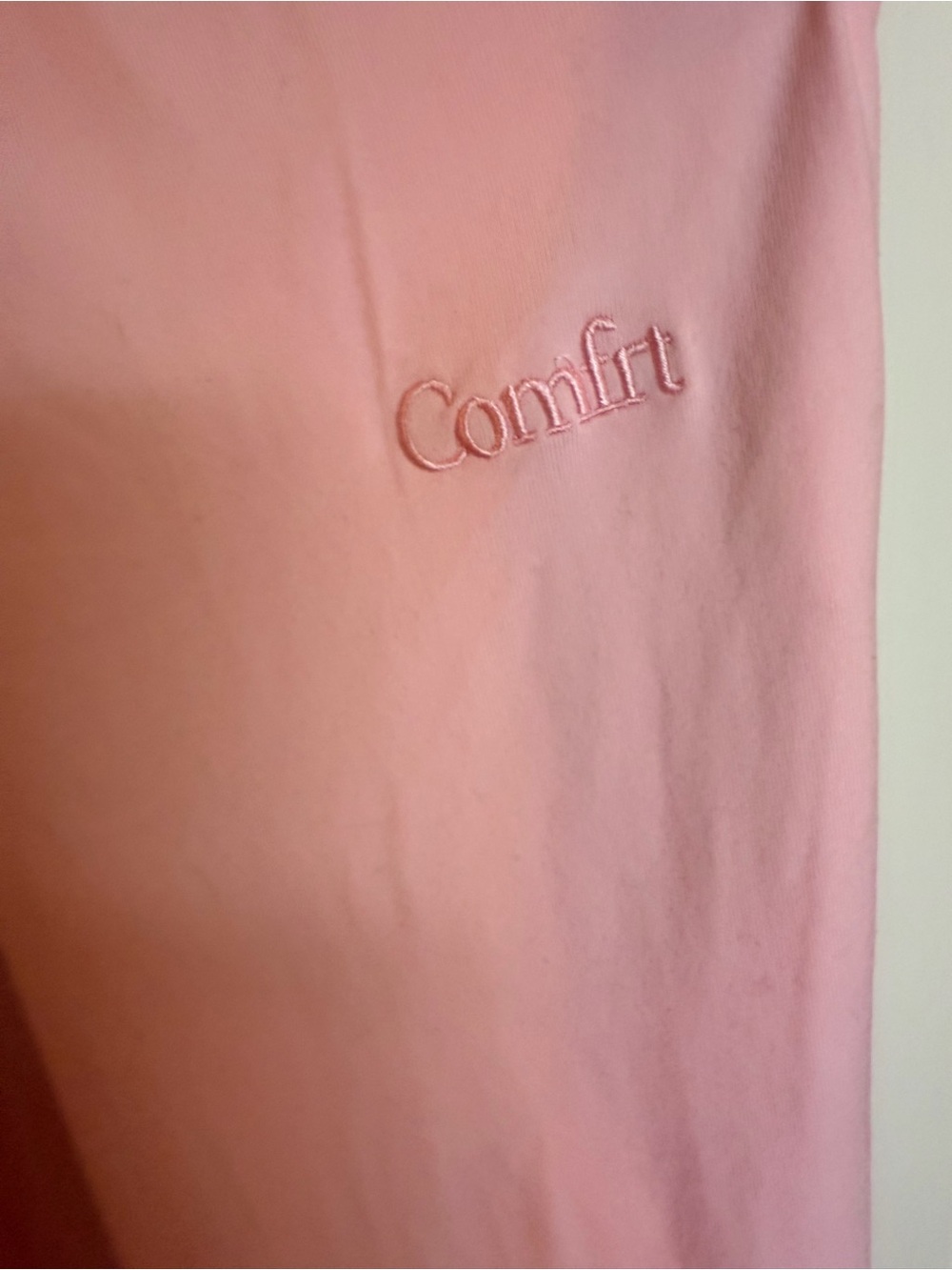 NWOT Comfrt Matching Lounge Set Pink Hoodie & Pants Size Large L - Picture 2 of 7